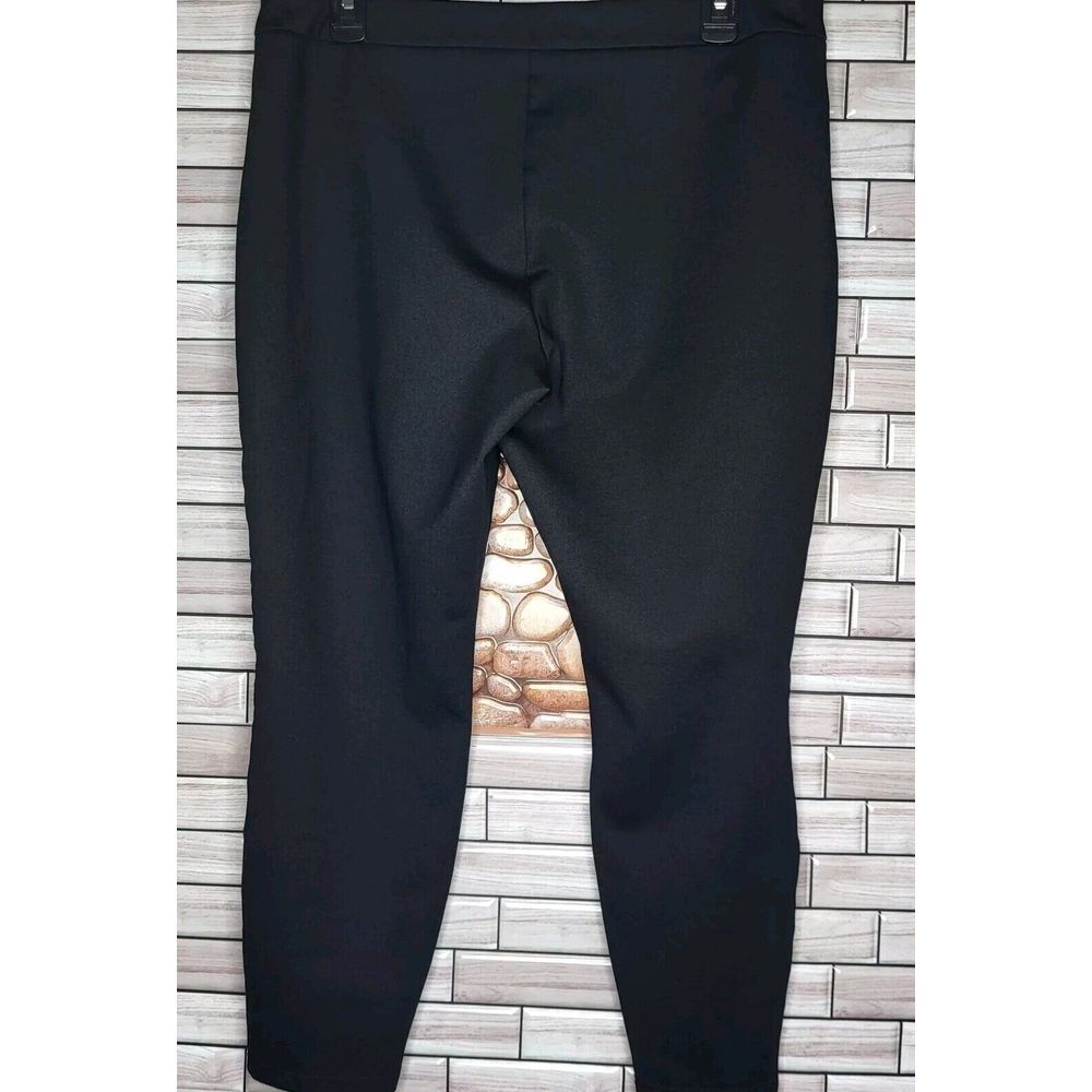 Nanette Lepore Black Pull On Elastic Waist Pants Womens Large Capsule Wardrobe - Picture 3 of 9